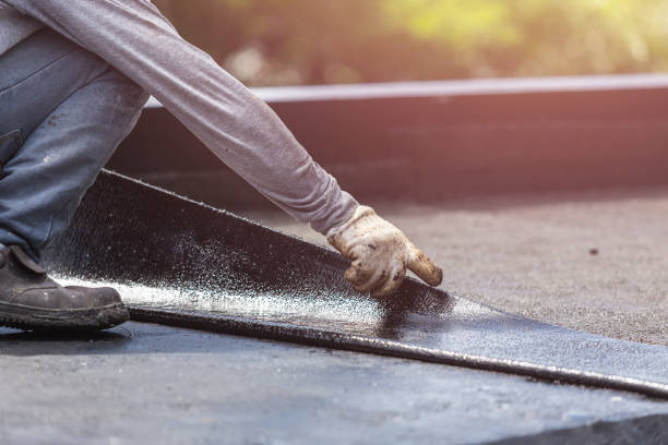Professional Basement Waterproofing technician working in Crestline, OH